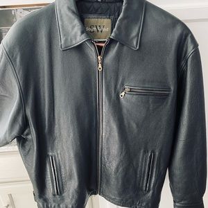 EUC - South Wind men’s leather jacket